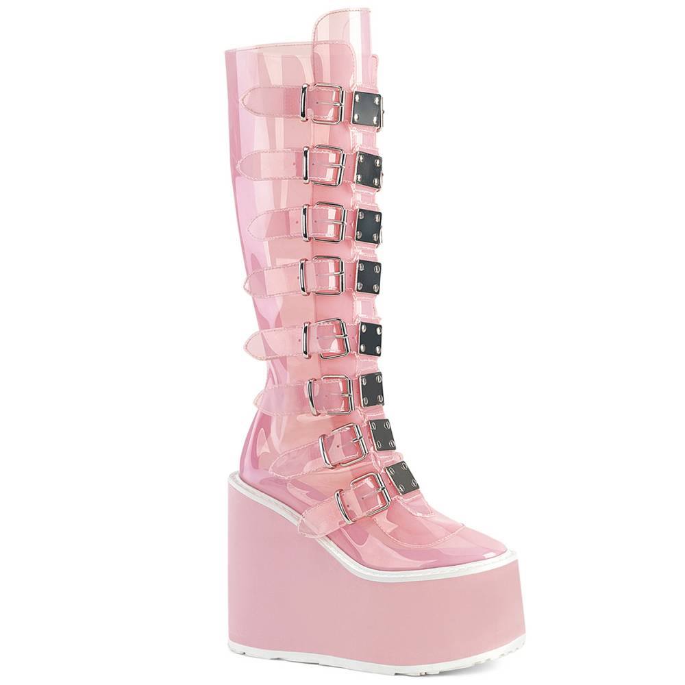 DemoniaCult - SWING815C Platform Boots - Pink Product image